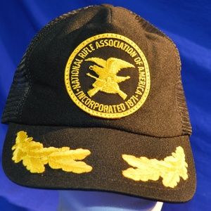 NRA Trucker Snapback mesh sides Cap Black USA